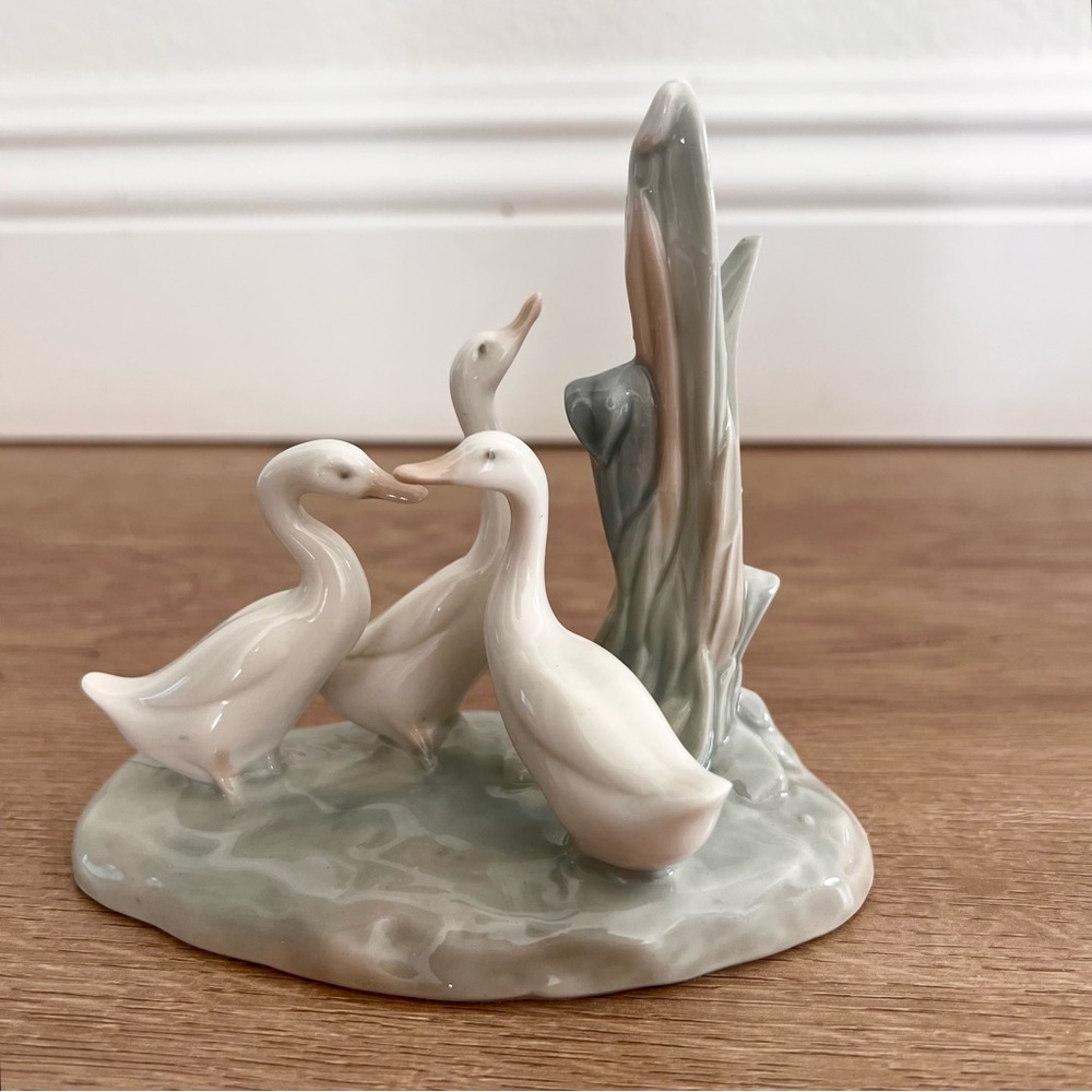 1978 Lladro‎ NAO Porcelain Figurine 3 Ducks / Geese Group “Grupo de Patos” Mint